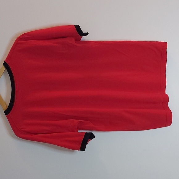 Vintage The White Stripes Ringer Band T Shirt Red with Black Trim Size Large - Picture 2 of 5